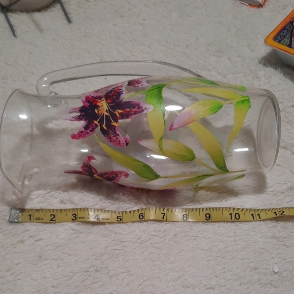 Floral Pitcher and Colorful Ceramic Dish Set and Floral - Picture 5 of 8
